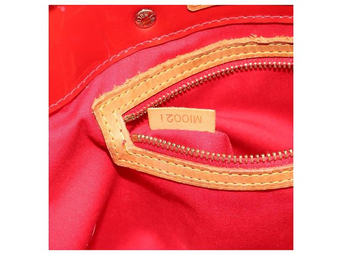 LOUIS VUITTON Borsa Monogram Vernis Reade PM Rosso Rouge M91088 LV Auth ti3945 - vista 12