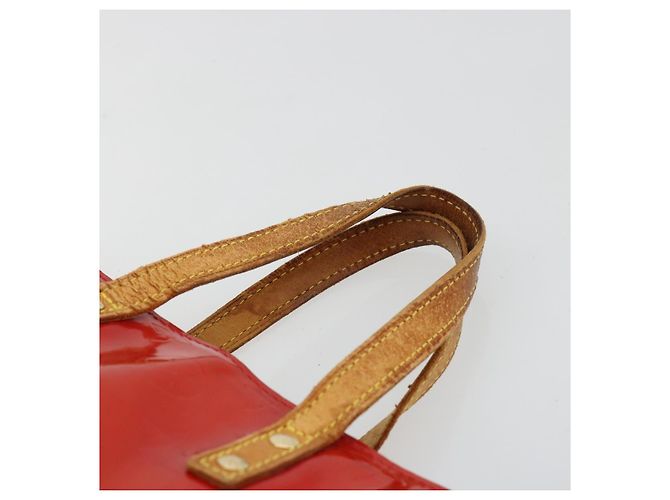 LOUIS VUITTON Borsa Monogram Vernis Reade PM Rosso Rouge M91088 LV Auth ti3945 - vista 14