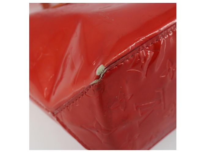LOUIS VUITTON Borsa Monogram Vernis Reade PM Rosso Rouge M91088 LV Auth ti3945 - vista 16