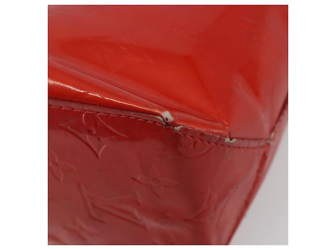 LOUIS VUITTON Borsa Monogram Vernis Reade PM Rosso Rouge M91088 LV Auth ti3945 - vista 17