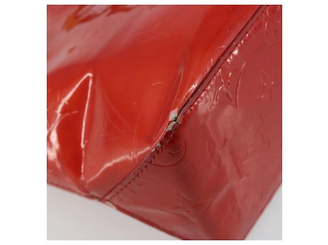 LOUIS VUITTON Borsa Monogram Vernis Reade PM Rosso Rouge M91088 LV Auth ti3945 - vista 18