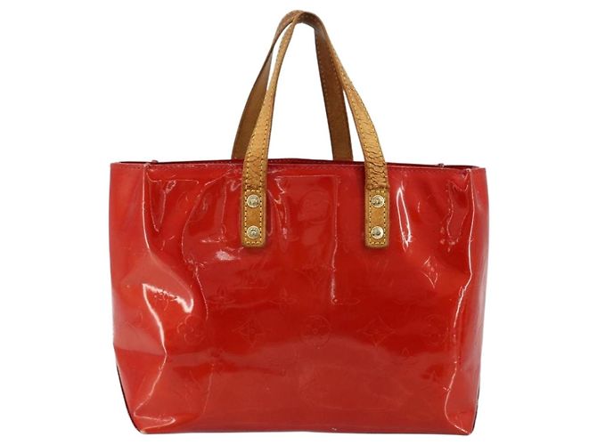 LOUIS VUITTON Borsa Monogram Vernis Reade PM Rosso Rouge M91088 LV Auth ti3945 - vista 2