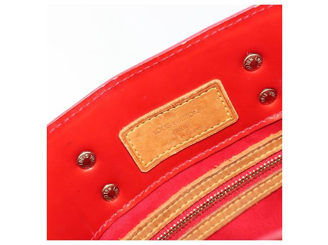 LOUIS VUITTON Borsa Monogram Vernis Reade PM Rosso Rouge M91088 LV Auth ti3945 - vista 20