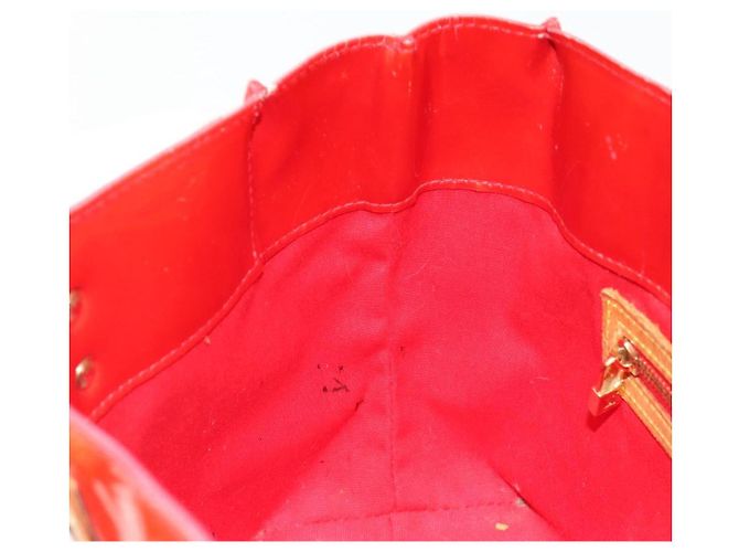 LOUIS VUITTON Borsa Monogram Vernis Reade PM Rosso Rouge M91088 LV Auth ti3945 - vista 22