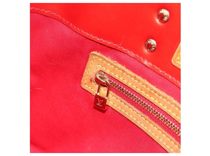 LOUIS VUITTON Borsa Monogram Vernis Reade PM Rosso Rouge M91088 LV Auth ti3945 - vista 23