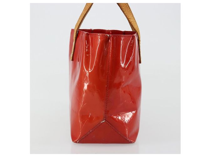 LOUIS VUITTON Borsa Monogram Vernis Reade PM Rosso Rouge M91088 LV Auth ti3945 - vista 3