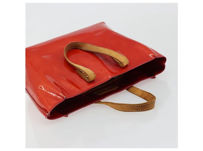 LOUIS VUITTON Borsa Monogram Vernis Reade PM Rosso Rouge M91088 LV Auth ti3945 - vista 6