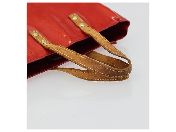LOUIS VUITTON Borsa Monogram Vernis Reade PM Rosso Rouge M91088 LV Auth ti3945 - vista 7