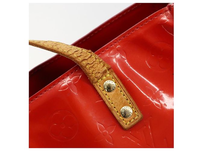 LOUIS VUITTON Borsa Monogram Vernis Reade PM Rosso Rouge M91088 LV Auth ti3945 - vista 9