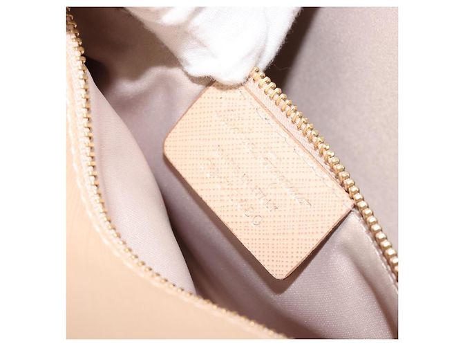 Borsa a tracolla con catena Salvatore Ferragamo in pelle beige oro Auth ki6669V - vista 11
