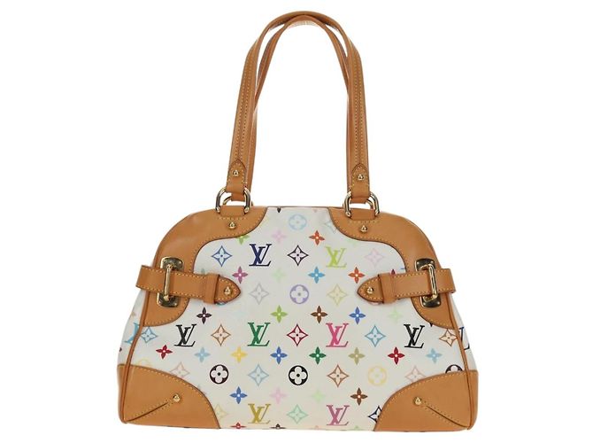 LOUIS VUITTON Borsa Claudia Monogram Multicolor Bianco M40193 Auth BA13291SAV - vista 2
