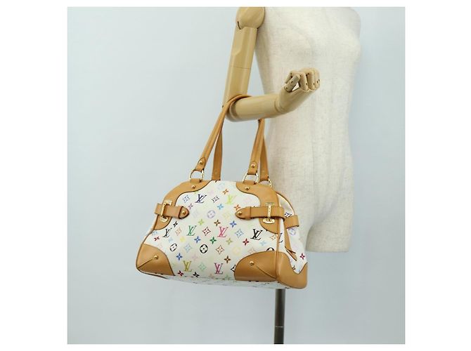 LOUIS VUITTON Borsa Claudia Monogram Multicolor Bianco M40193 Auth BA13291SAV - vista 24