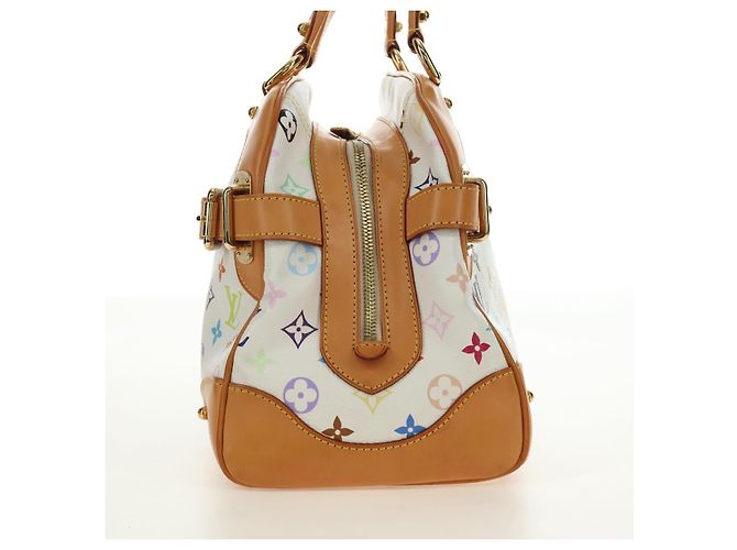 LOUIS VUITTON Borsa Claudia Monogram Multicolor Bianco M40193 Auth BA13291SAV - vista 3