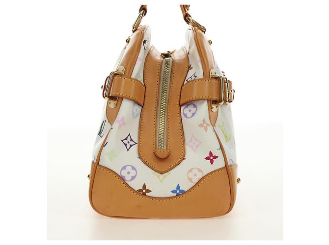LOUIS VUITTON Borsa Claudia Monogram Multicolor Bianco M40193 Auth BA13291SAV - vista 4