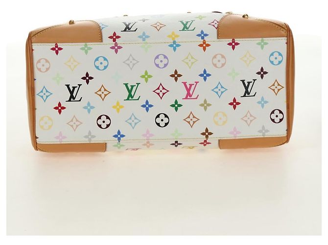 LOUIS VUITTON Borsa Claudia Monogram Multicolor Bianco M40193 Auth BA13291SAV - vista 5