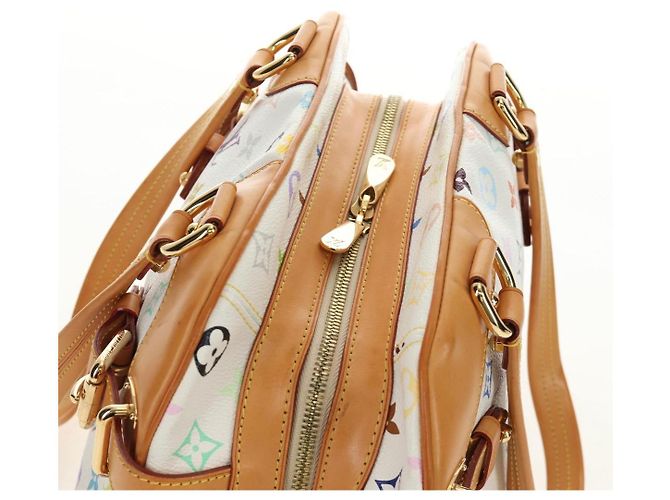 LOUIS VUITTON Borsa Claudia Monogram Multicolor Bianco M40193 Auth BA13291SAV - vista 6