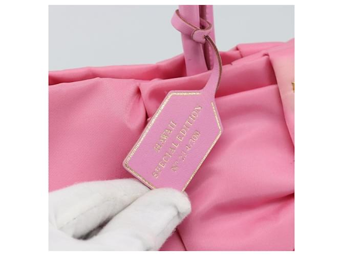 Borsa PRADA Nylon Rosa Oro Auth ka4702A D'oro - vista 10