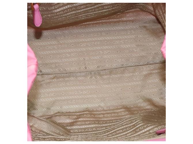 Borsa PRADA Nylon Rosa Oro Auth ka4702A D'oro - vista 11