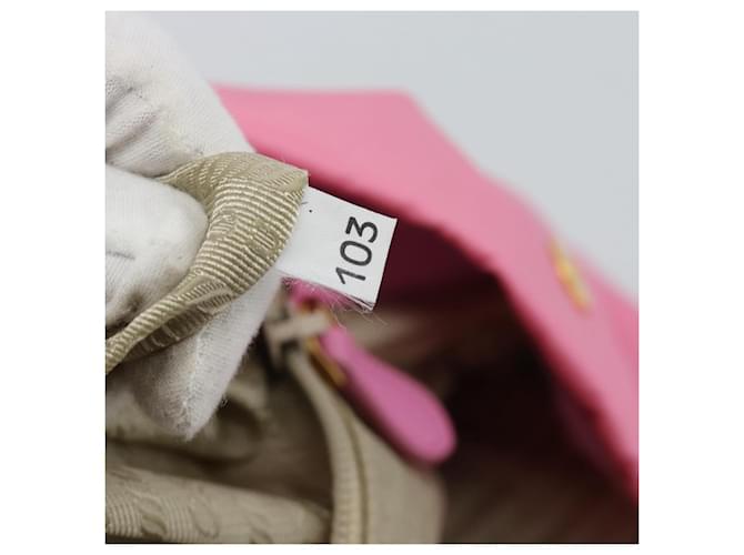 Borsa PRADA Nylon Rosa Oro Auth ka4702A D'oro - vista 12