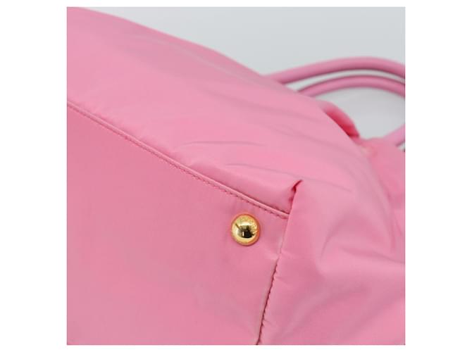 Borsa PRADA Nylon Rosa Oro Auth ka4702A D'oro - vista 15