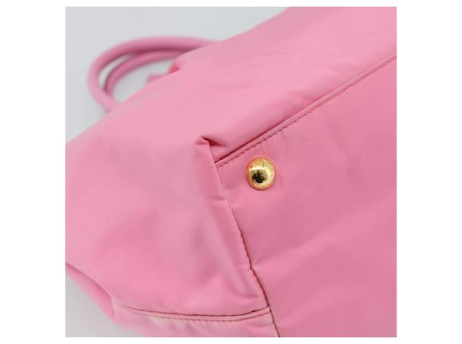 Borsa PRADA Nylon Rosa Oro Auth ka4702A D'oro - vista 16