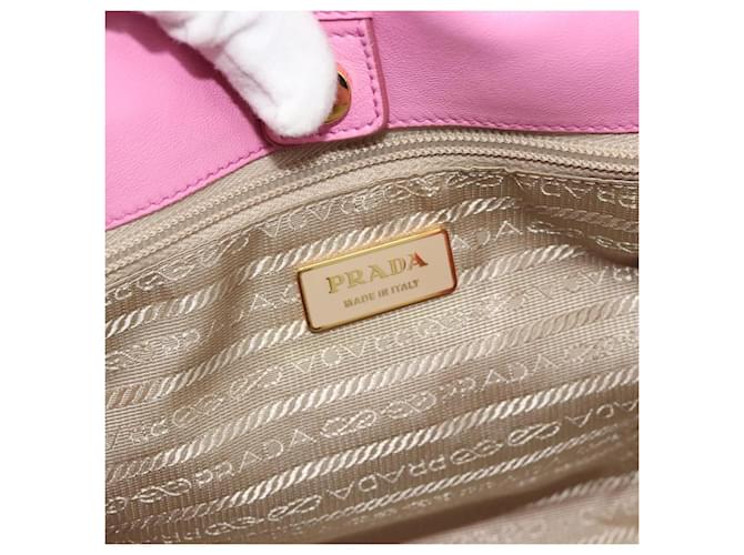 Borsa PRADA Nylon Rosa Oro Auth ka4702A D'oro - vista 17