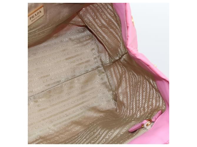 Borsa PRADA Nylon Rosa Oro Auth ka4702A D'oro - vista 18