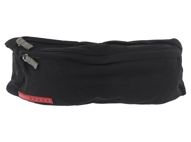 Marsupio PRADA Sports Line Nylon Blu Argento Auth ti3992 - vista 13