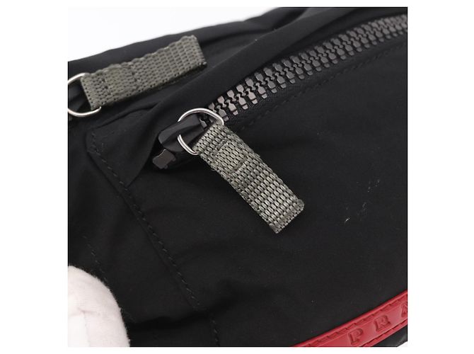 Marsupio PRADA Sports Line Nylon Blu Argento Auth ti3992 - vista 19