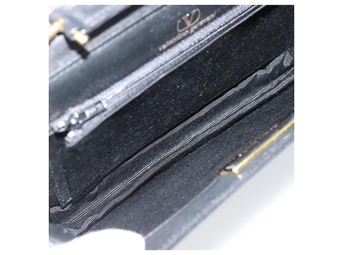 Borsa a Spalla VALENTINO in Pelle Nera e Oro Auth bs35515 Nero D'oro - vista 11