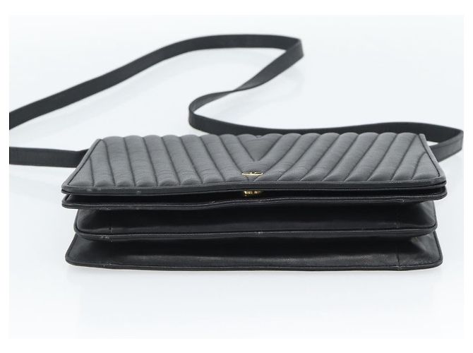 Borsa a Spalla VALENTINO in Pelle Nera e Oro Auth bs35515 Nero D'oro - vista 5