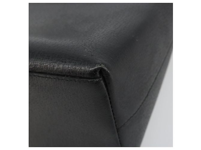 Bolsa de mão GUCCI Bamboo em couro preto e dourado 001 1118 1886 Auth 185153 - vista 14