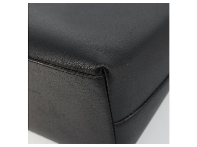 Bolsa de mão GUCCI Bamboo em couro preto e dourado 001 1118 1886 Auth 185153 - vista 16
