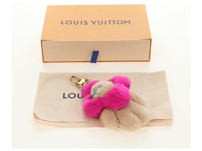 LOUIS VUITTON Charm per Borsa Vivienne Vison in Pelliccia Beige Pink M00870 LV Auth 184237SM Rosa - vista 12