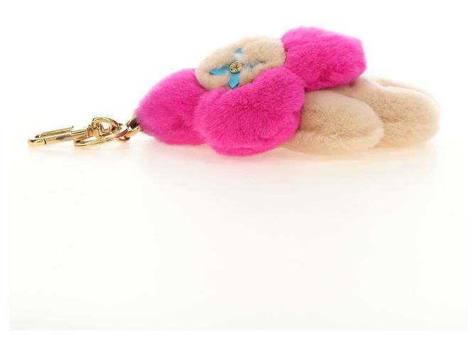 LOUIS VUITTON Charm per Borsa Vivienne Vison in Pelliccia Beige Pink M00870 LV Auth 184237SM Rosa - vista 14