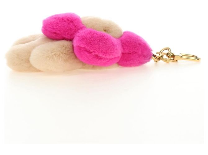 LOUIS VUITTON Charm per Borsa Vivienne Vison in Pelliccia Beige Pink M00870 LV Auth 184237SM Rosa - vista 15