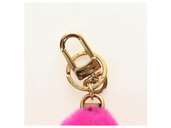 LOUIS VUITTON Charm per Borsa Vivienne Vison in Pelliccia Beige Pink M00870 LV Auth 184237SM Rosa - vista 4