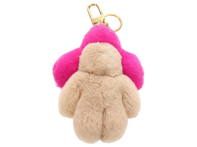 LOUIS VUITTON Charm per Borsa Vivienne Vison in Pelliccia Beige Pink M00870 LV Auth 184237SM Rosa - vista 7