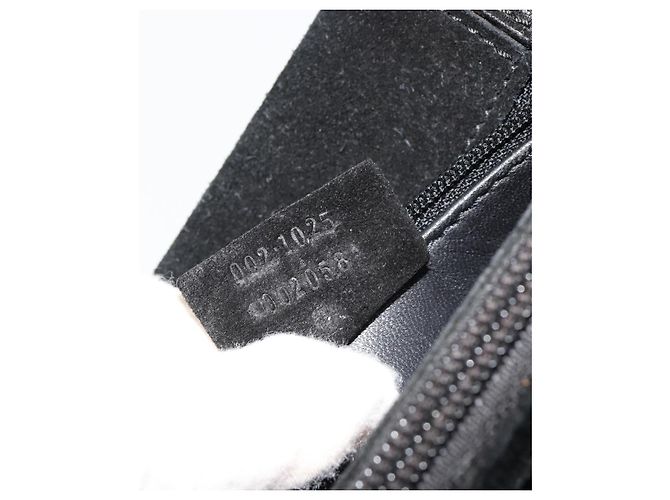 Borsa GUCCI Scamosciata Nera Argento 002 1025 Auth 184500 Nero - vista 12