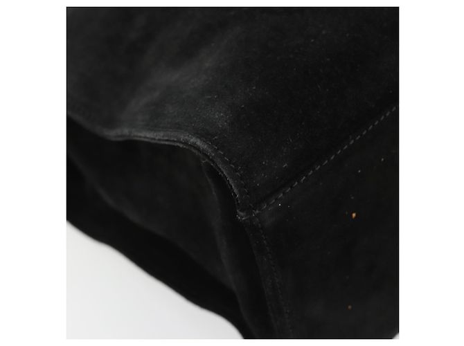 Borsa GUCCI Scamosciata Nera Argento 002 1025 Auth 184500 Nero - vista 14