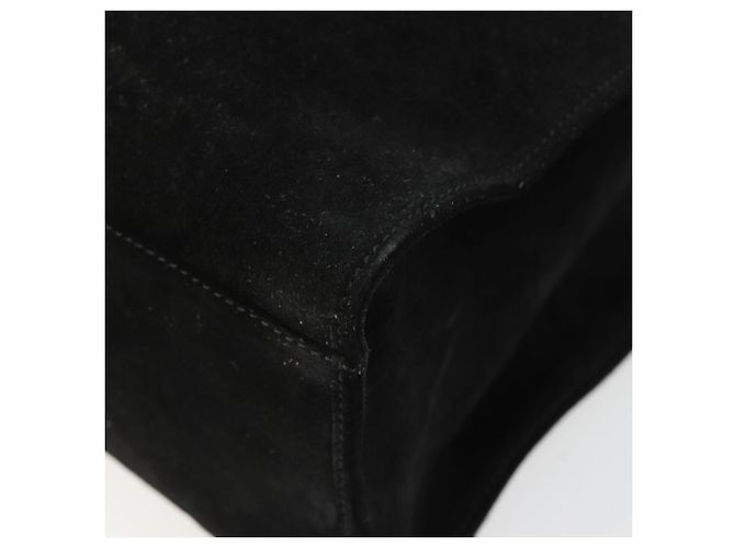 Borsa GUCCI Scamosciata Nera Argento 002 1025 Auth 184500 Nero - vista 9