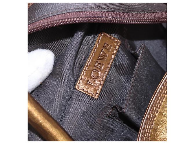 Borsa LOEWE Anagram in pelle Bronzo Oro Auth bs35497 D'oro - Ansicht 17