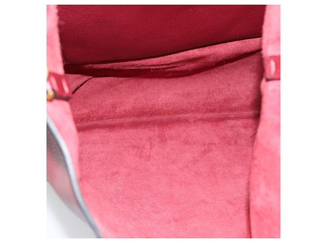 Borsa Tote VALENTINO in pelle 2way Bordeaux Oro Auth BA13367A D'oro Bordò - vista 11