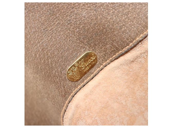 Borsa a tracolla GUCCI GG Supreme PVC Beige Oro Auth ka4706 D'oro - vista 10