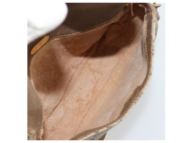Borsa a tracolla GUCCI GG Supreme PVC Beige Oro Auth ka4706 D'oro - vista 11