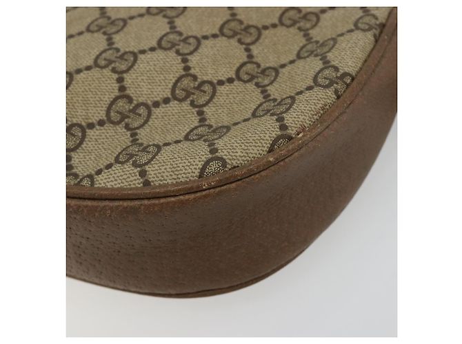 Borsa a tracolla GUCCI GG Supreme PVC Beige Oro Auth ka4706 D'oro - vista 15