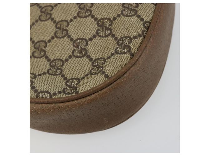 Borsa a tracolla GUCCI GG Supreme PVC Beige Oro Auth ka4706 D'oro - vista 16