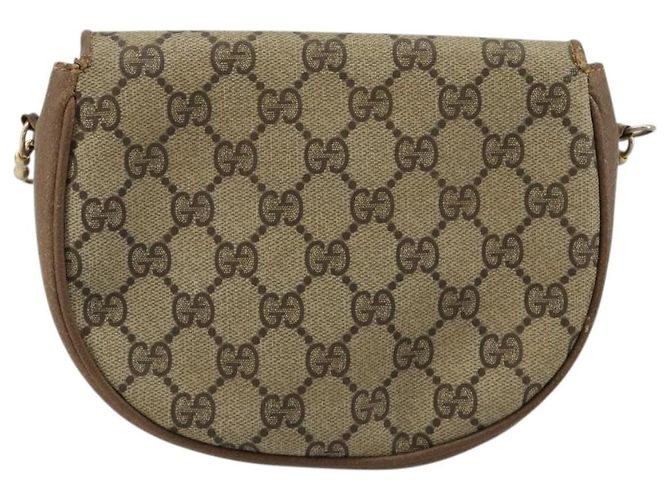 Borsa a tracolla GUCCI GG Supreme PVC Beige Oro Auth ka4706 D'oro - vista 2
