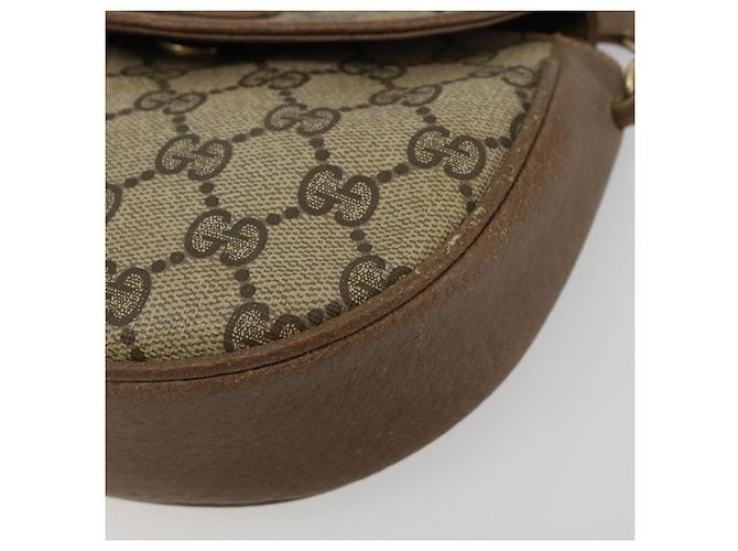 Borsa a tracolla GUCCI GG Supreme PVC Beige Oro Auth ka4706 D'oro - vista 9