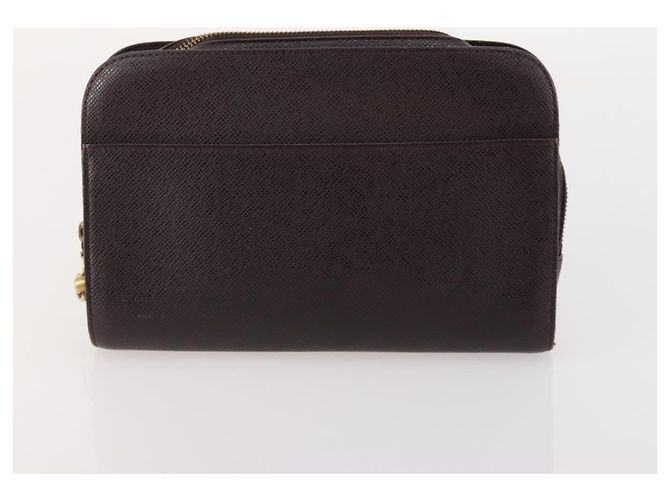 LOUIS VUITTON Taiga Baikal Clutch Bag 2 Set Acajou M30186 LV Auth bs35607 Marrone - vista 10